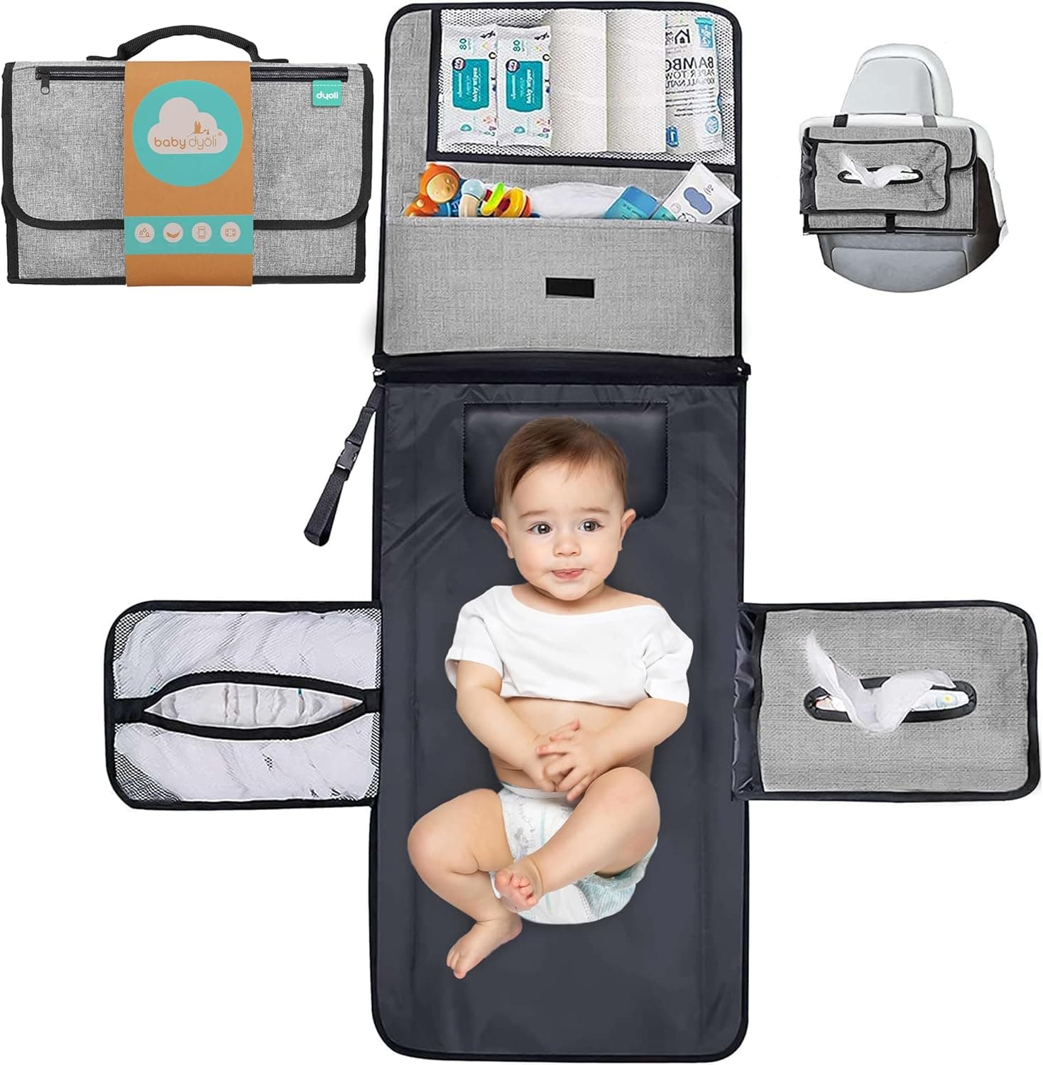 Cambiador Bebé Portátil e Impermeable XL